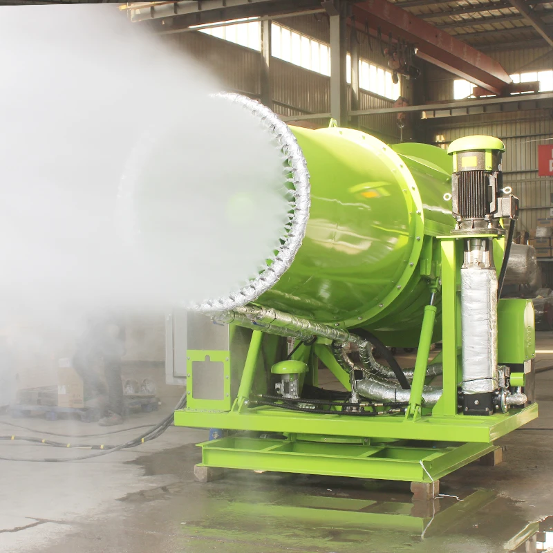 Machine de pulvérisation de brouillard de canon de brouillard fiable à longue portée pour la suppression de la poussière dans les sites mines