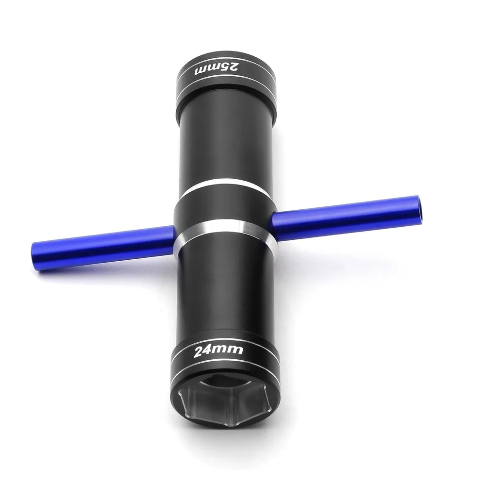 For TRAXXAS Xmaxx Wheel Nut Socket 4-way Hex Wrench 24mm Compact Wrench For Hobbyists Aluminum Alloy Construction