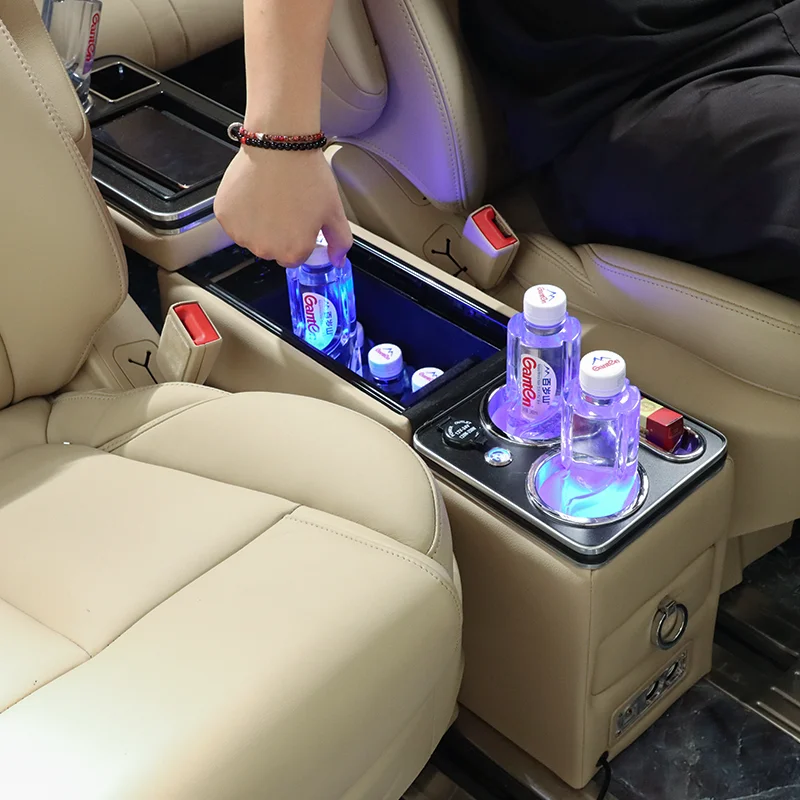 For Ford Tourneo Custom Row Front Railing Box Set General Business Armrest Central Store Business Car Mobile Charge Usb