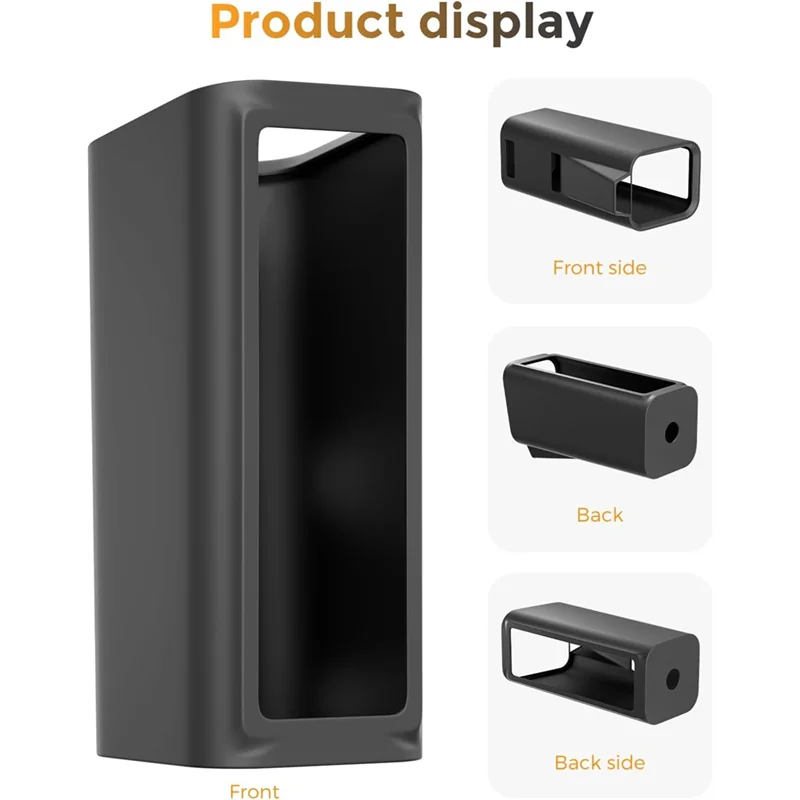 【USB-C Cable】Waterproof Silicone Case For Eufy S3 Pro Camera, For Eufy Security Camera(2-Pack Black)