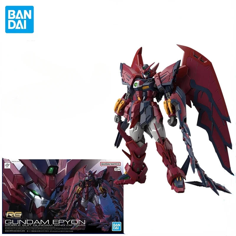 Genuine Bandai Anime RG 1/144 GUNDAM EPYON MOBILE SUIT GUNDAM WING OZ-13MS Action Figure Model Toys Collectible Gifts In Stock