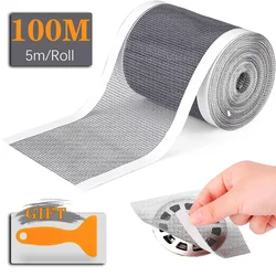 5~100m Cuttable Shower Sewer Hair Catcher Adhesive Floor Sewer Sticker Disposable Mesh Sink Strainer Bathroom Strainer