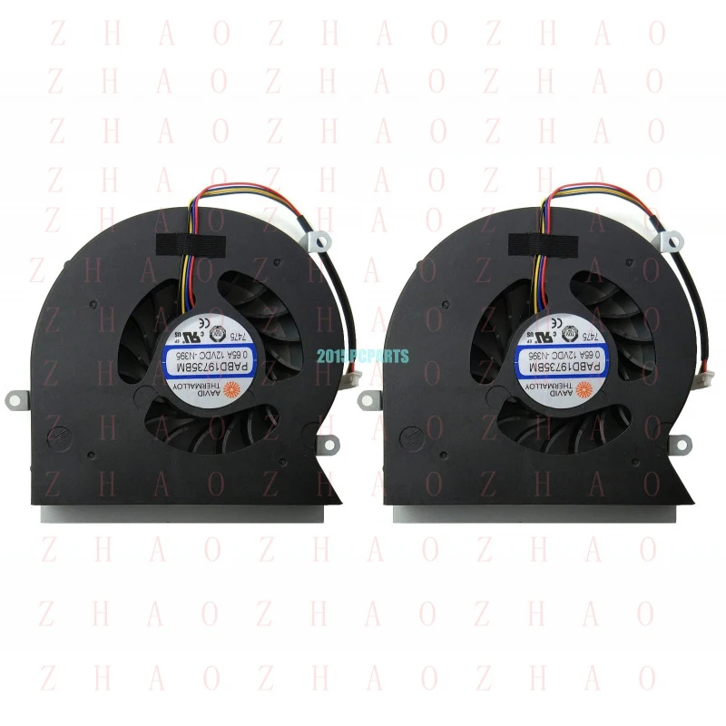 L+ 2pcs for MSI GT62VR 6RE 6RD GT62VR 7RE 7RD Dominator Pro GT62VR 16L1 CPU & GPU Fans