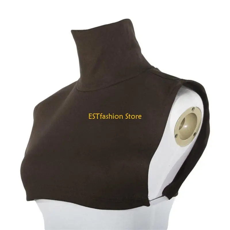 y5gc-ユニセックスフェイクタートルネック取り外し可能な襟ハーフトップハイネックモックブラウスの襟セーターやジャケットの下に重ね着用