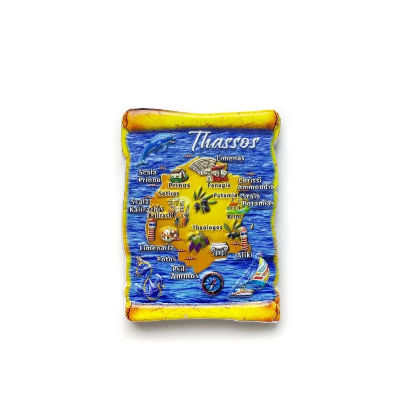 

Greek Marine Style Cultural and Creative PersonalityinsFeng Home Commemorative Decorative Refrigerator Magnet