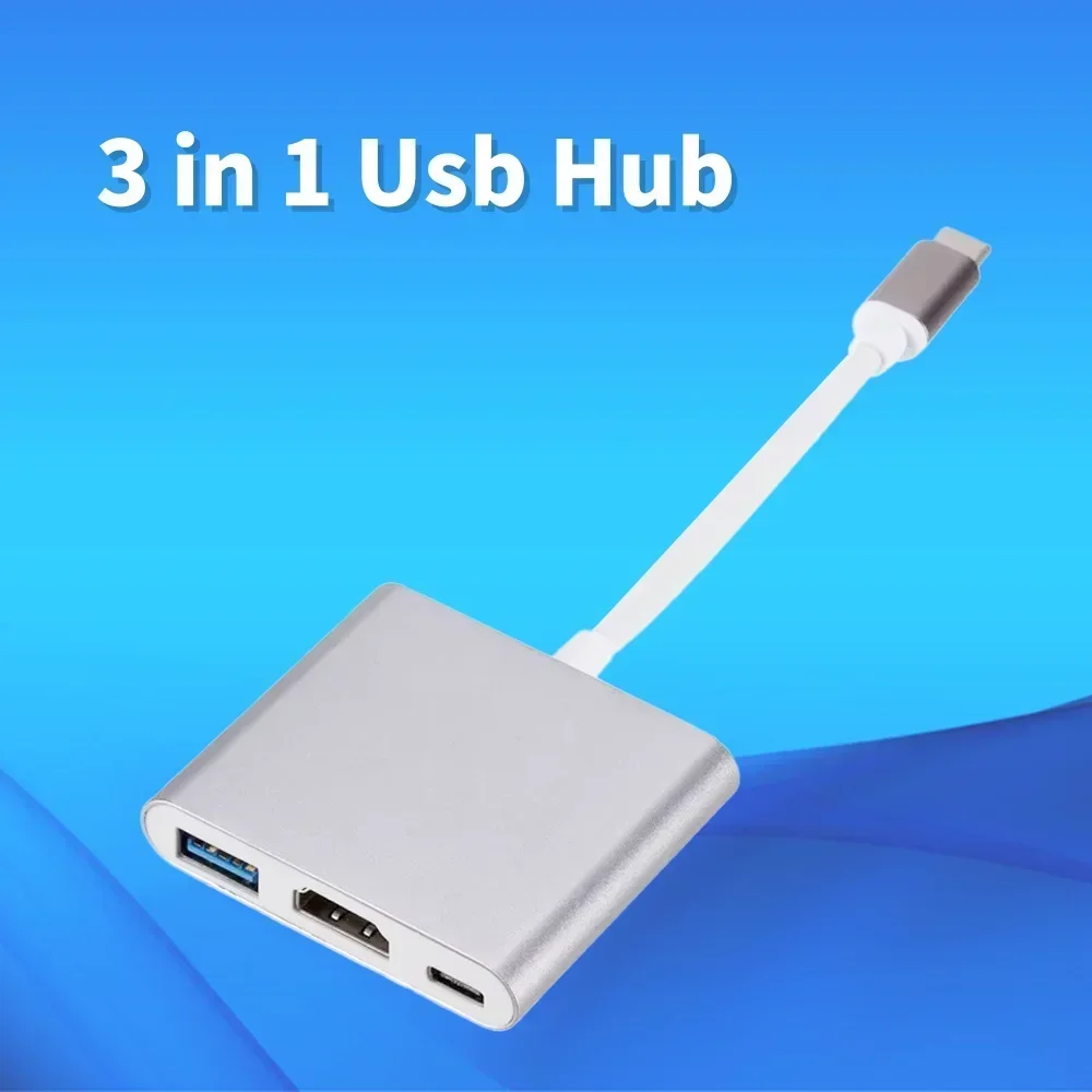 محول شحن USB-C 3.1 من النوع C إلى HDMI متوافق مع USB 3.0 لجهاز Mac Air Pro Huawei Mate10 Samsung S8 Plus