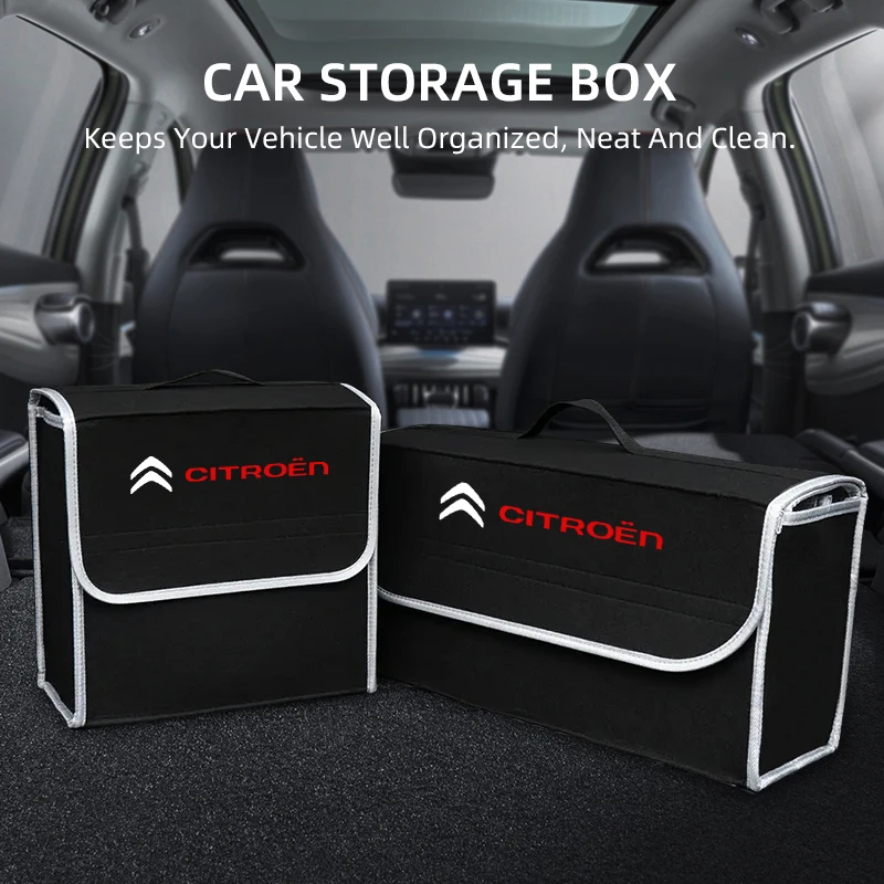 Car Trunk Organizer Box Large Capacity Folding Storage Bag For Citroen C1 C2 C3 C4 C5 C6 C8 C4L DS3 DS4 DS5 DS5LS DS6