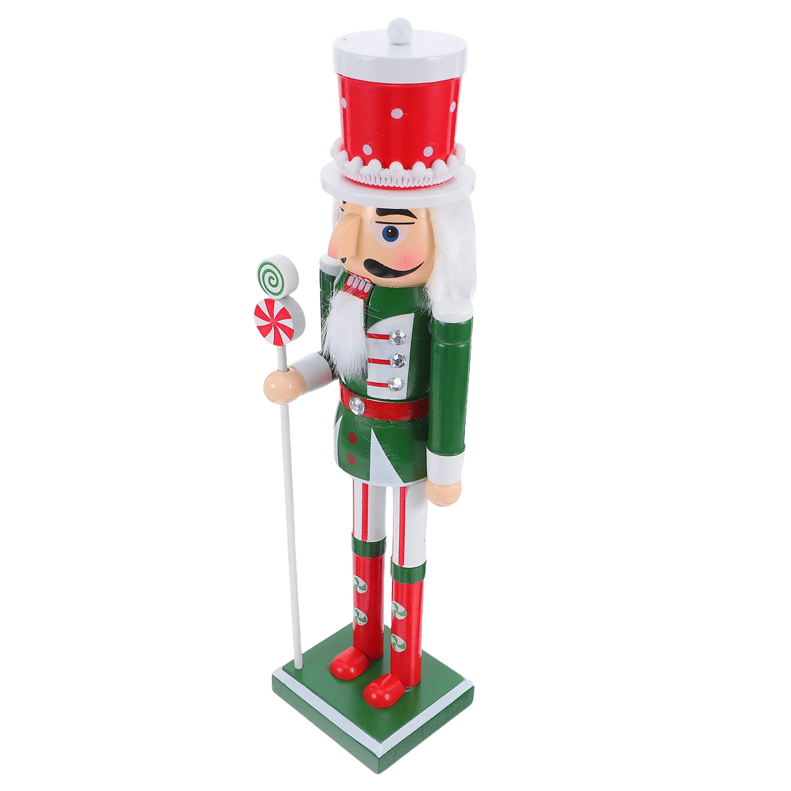 

Christmas Nutcracker Wooden Puppet Soldier Statues Hand Carved Decorations Holiday Ornaments Pieces Figurines