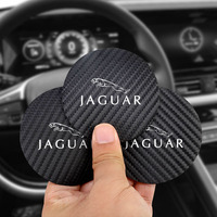2PCS Car Cup Holder Coasters Accessories For Jaguar XE XF XJ F-Type F-Pace XKR XEL XFL S F XK XJL XJ6 XJS E-Pace I-Pace