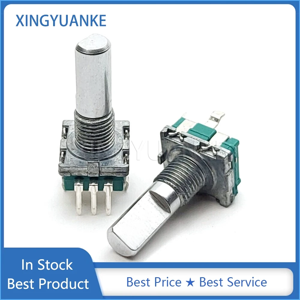 2PCS Half Handle 20mm Rotary Encoder Coding Switch EC11 Digital Potentiometer Without Switch 3Pin 20 Positions 20 Pulses