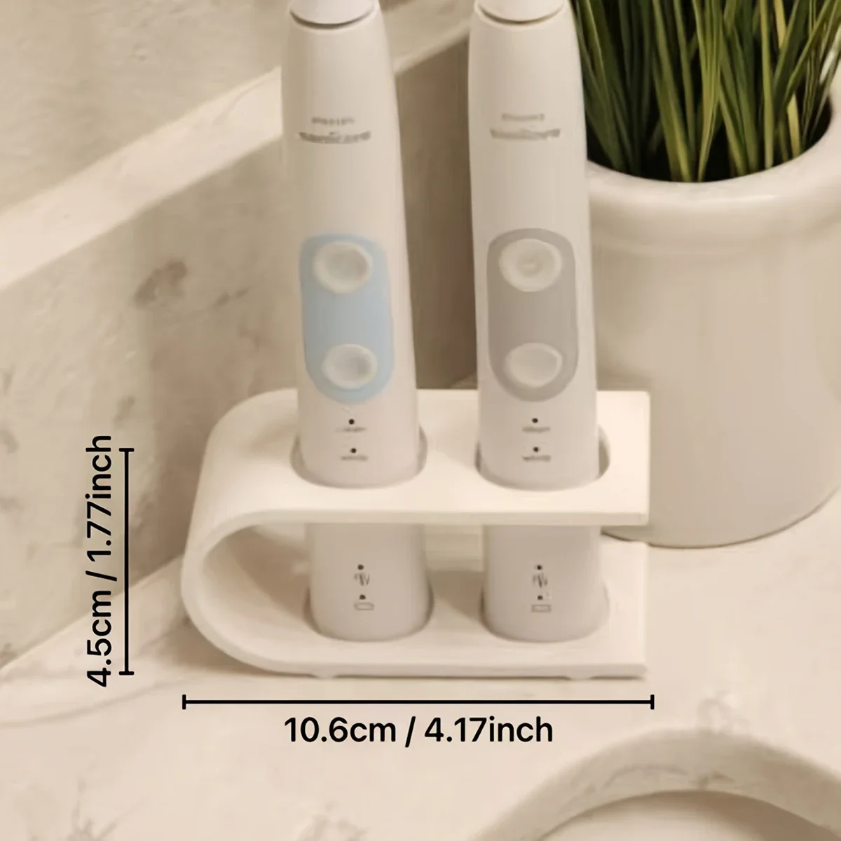 1PC Two-Hole Toothbrush Holder for Toilet, Electric Toothbrush Storage Rack Bathroom Tools, Suitable for Organizing Toothbrushes