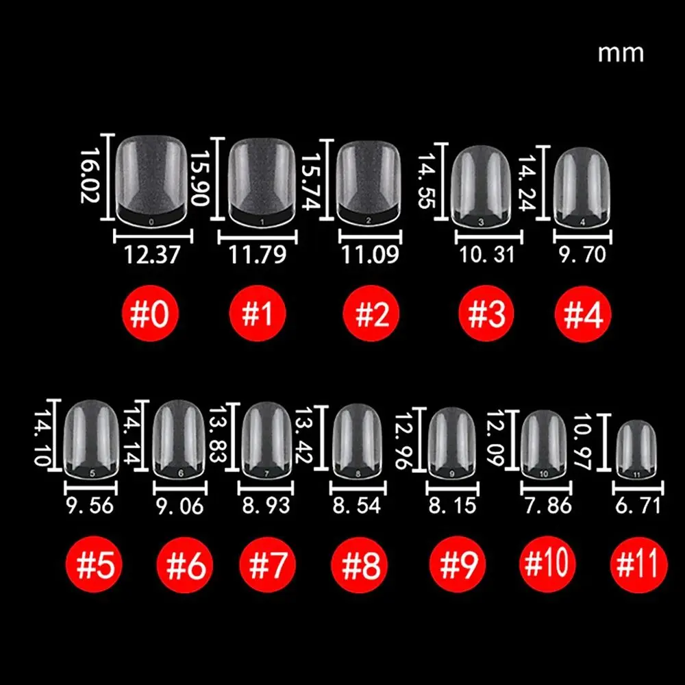 240 قطعة/صندوق XXS الأظافر كاذبة نصائح اضافية قصيرة متعددة الحجم اضغط على الأظافر رقيقة جدا قبل الشكل وصلات لإطالة الأظافر النساء الجمال