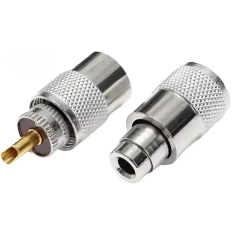 PL259 UHF Male Solder Connector RF Coaxial Plug for RG58 RG142 LMR195 RG400 Cable 50 Ohm