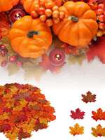 High Quality Silk Maple Leaf Halloween Festival Party Scene Decoration Fall Home Vase Table Wedding Scrapbook Artificial Plants