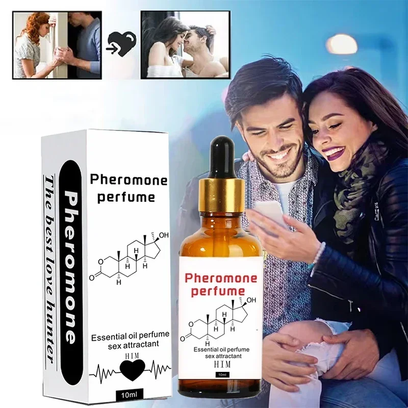 Pheromon-Parfümöl für Männer und Frauen, langanhaltendes, natürliches, erfrischendes Körperparfüm, Duft, ätherisches Pheromonöl, 10 ml