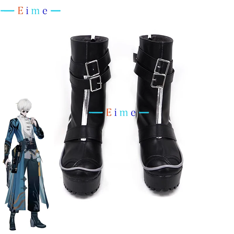 

Wanshi Cosplay Shoes GRAY RAVEN PUNISHING Banji Cosplay Props Accessories PU Shoes Halloween Carnival Boots Custom Made