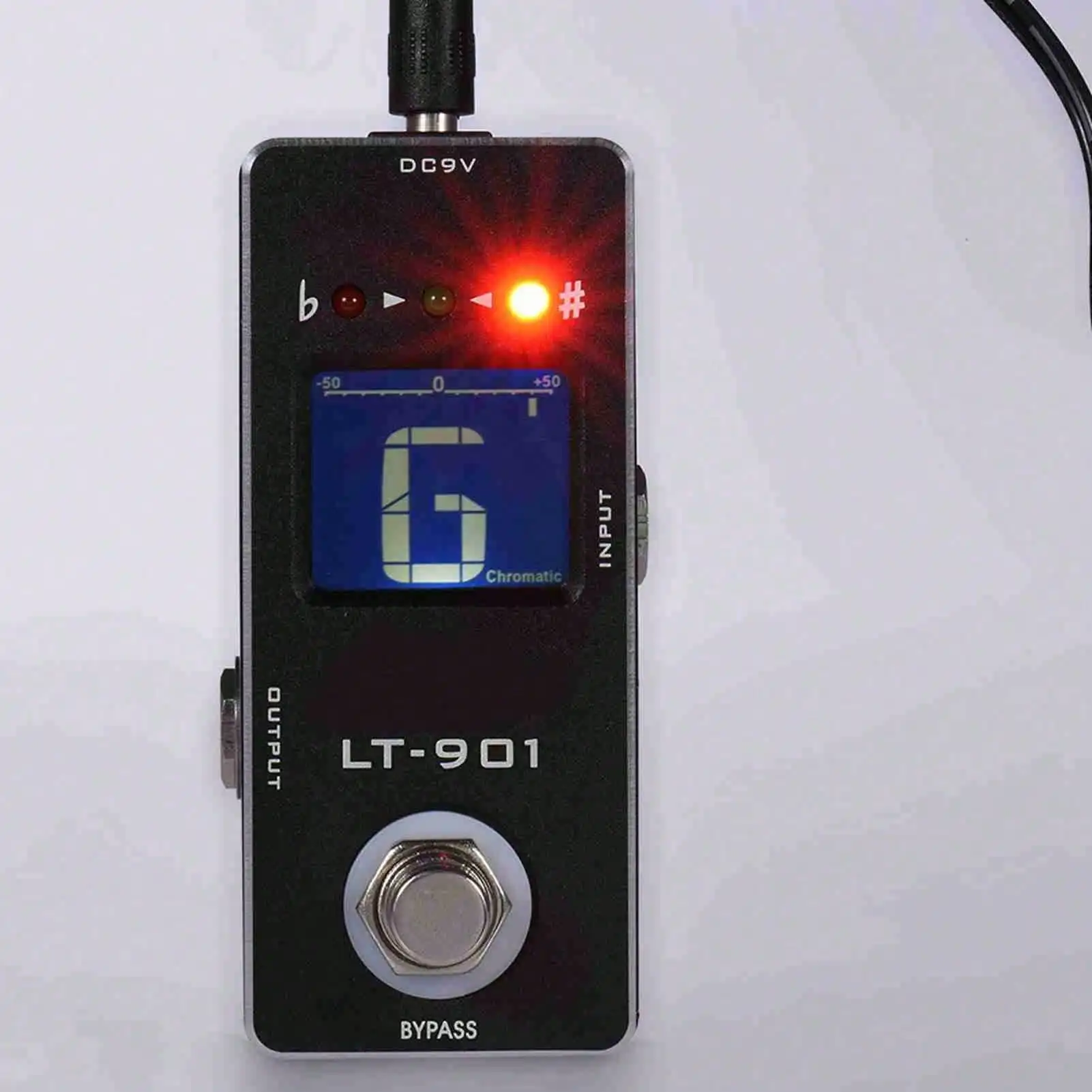 

Mini Chromatic Guitar Tuner Pedal - True Bypass, LCD Display, Effect Pedal for Guitar