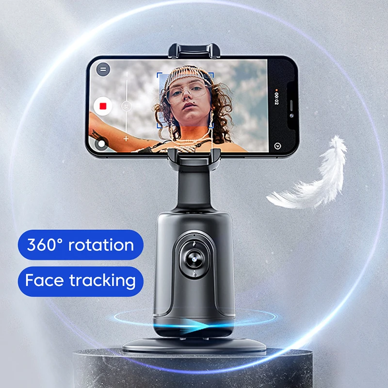 AUFU Auto Tracking Smart Shoot Robot Cameraman 360 Face Phone Holde AI Shooting Selfie Stick Gimbal Stabilizer For Vlog Live Vid