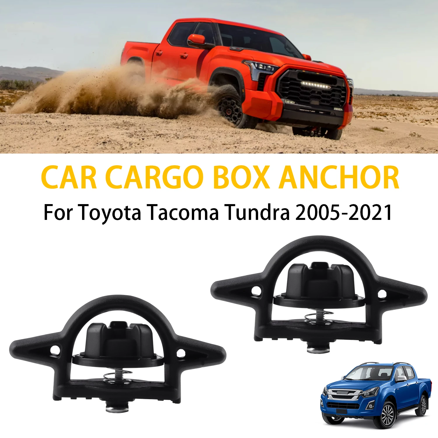 

2 шт., анкерный анкер для багажника Toyota Tacoma Tundra 2005-2021