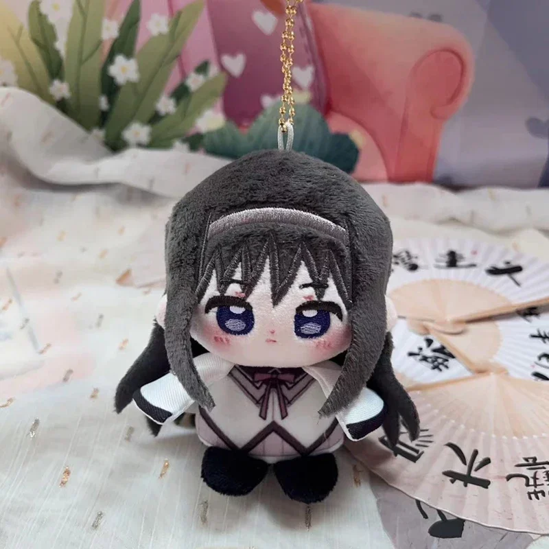 12cm Anime Girls Miki Sayaka Kawaii Cosplay Dango Soft Cotton Doll Body Bags Pendant Mini Model Keychain Toy Figures Fans Gift