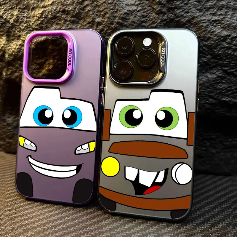 

Lightning McQueen Cars Cartoon Coque For Apple iPhone 17Air 16e 16 14 15 13 11 Pro Max 16 Plus 12 17 Shockproof Case Phone Cover