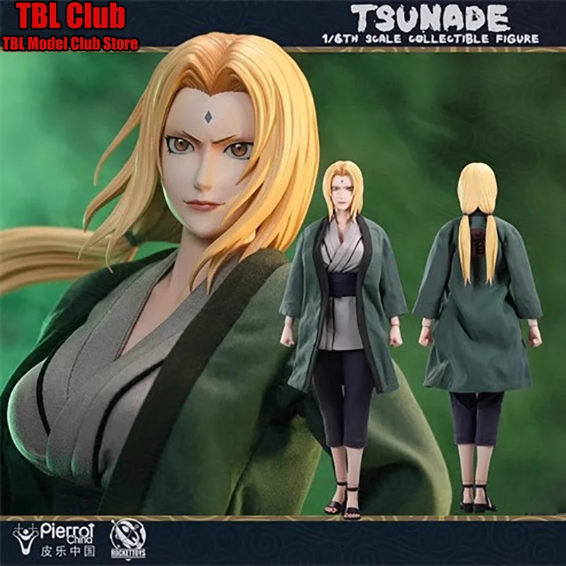 In Stock RocketToy  ROC-009 1/6  Scale Naruto Shippūden Tsunade Konohamura Kunoichi 12-inch Full Set Action Figure Soldier Toys