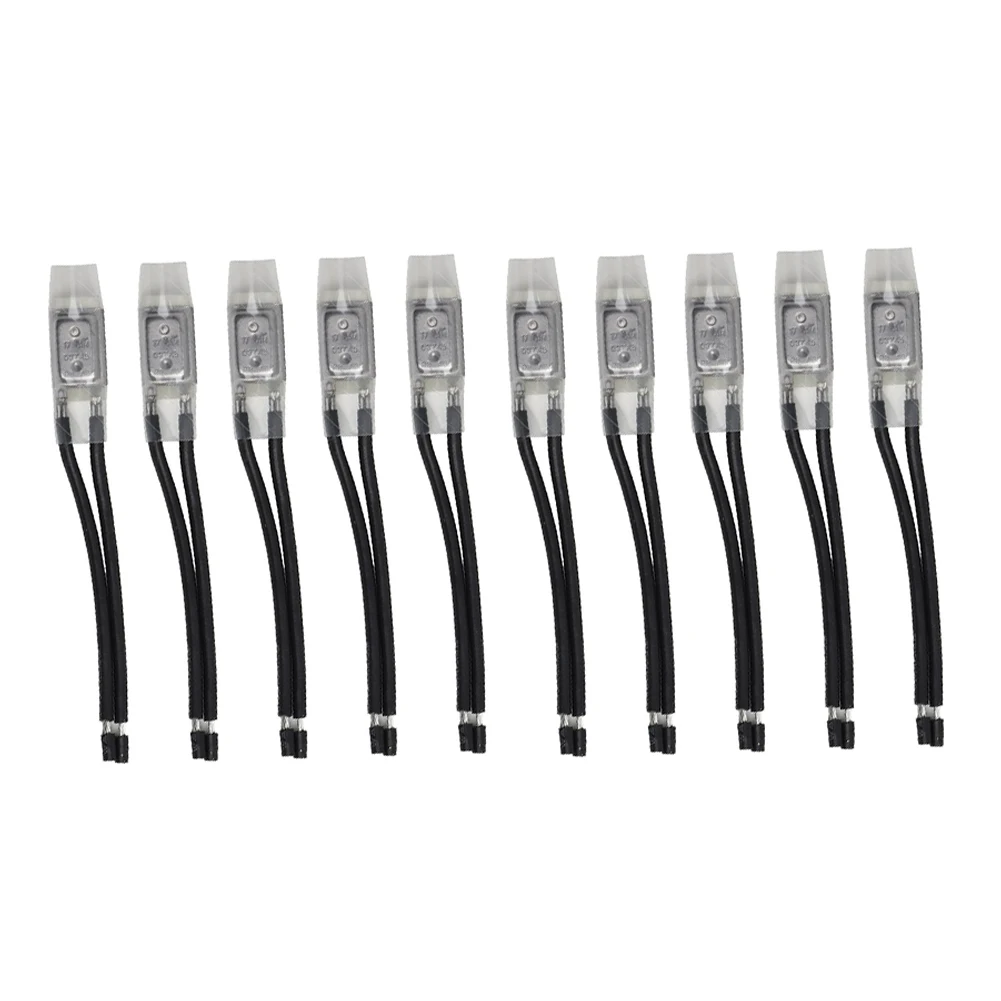 10pcs17AM Motor Thermal Protector Normally Closed Temperature Controller Thermostat Temperature Switch Thermal Controller