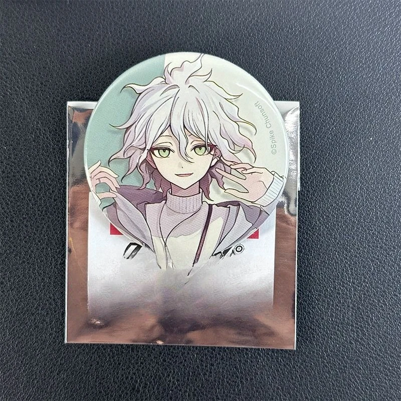 

58MMJujutsu Kaisen Gojo Satoko fan-made dual-flash reflective 2D bar badge pendant