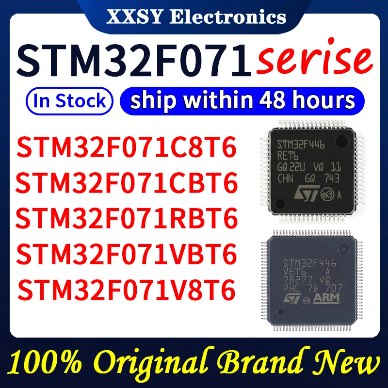 STM32F071C8T6 STM32F071CBT6 STM32F071RBT6 STM32F071VBT6 STM32F071V8T6 В наличии 100% оригинал и новый