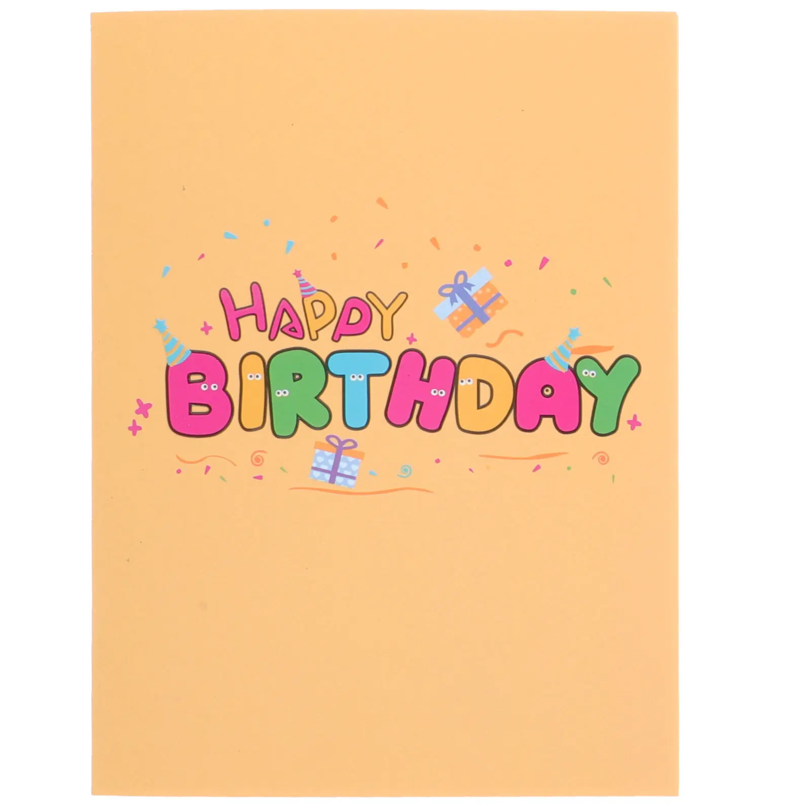 

3D Birthday Pop-Up Card Superior Paper Handmade Cartoon Greeting Card for Friends Family DIY Writing Wishes Party Gift
