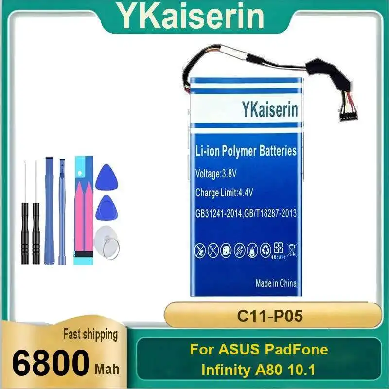 

Long Lasting 6800Mah Tablet Battery For Asus Padfone Infinity A80 10.1 Reliable Replacement C11-P05