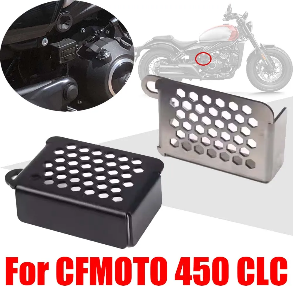 

For CFMOTO CF MOTO 450 CLC 450 CL-C 450CLC CLC450 450CL-C Accessories Rear Brake Fluid Reservoir Guard Cover Oil Tank Protector