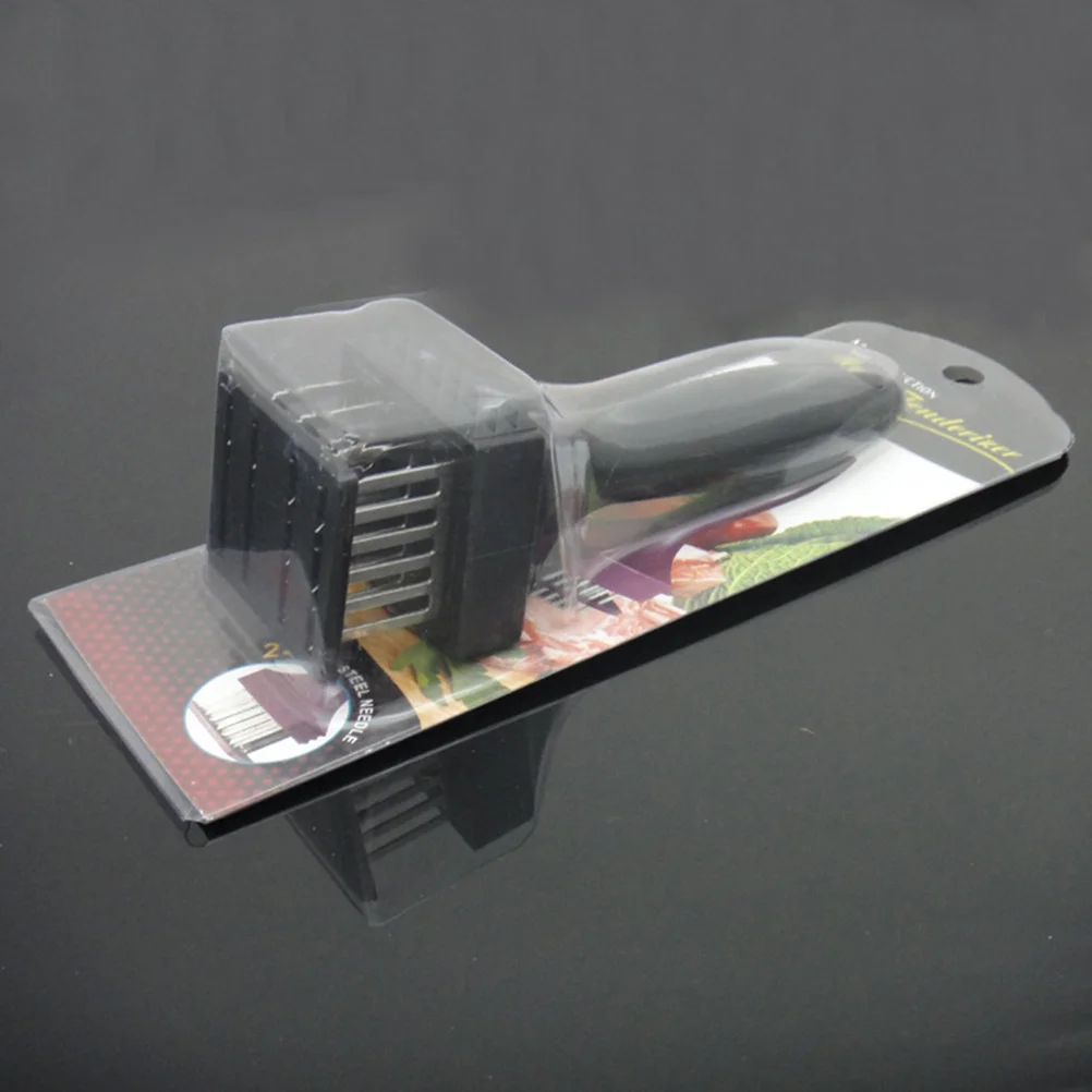 Stainless Steel Meat Tenderizer With Abs Handle Heavy Duty For Arthritis Easy Grip Left Right Hand Use Poultry Beef Fish Chicken