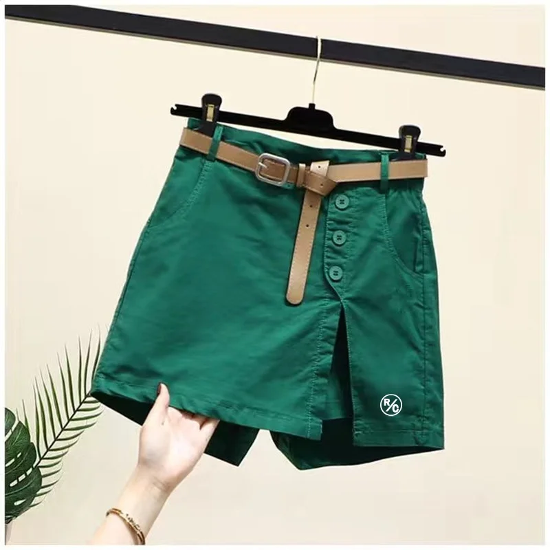 

2024 new women's summer golf skirt, fashion cotton casual golf skirt, high quality high waist slim golf sports pants