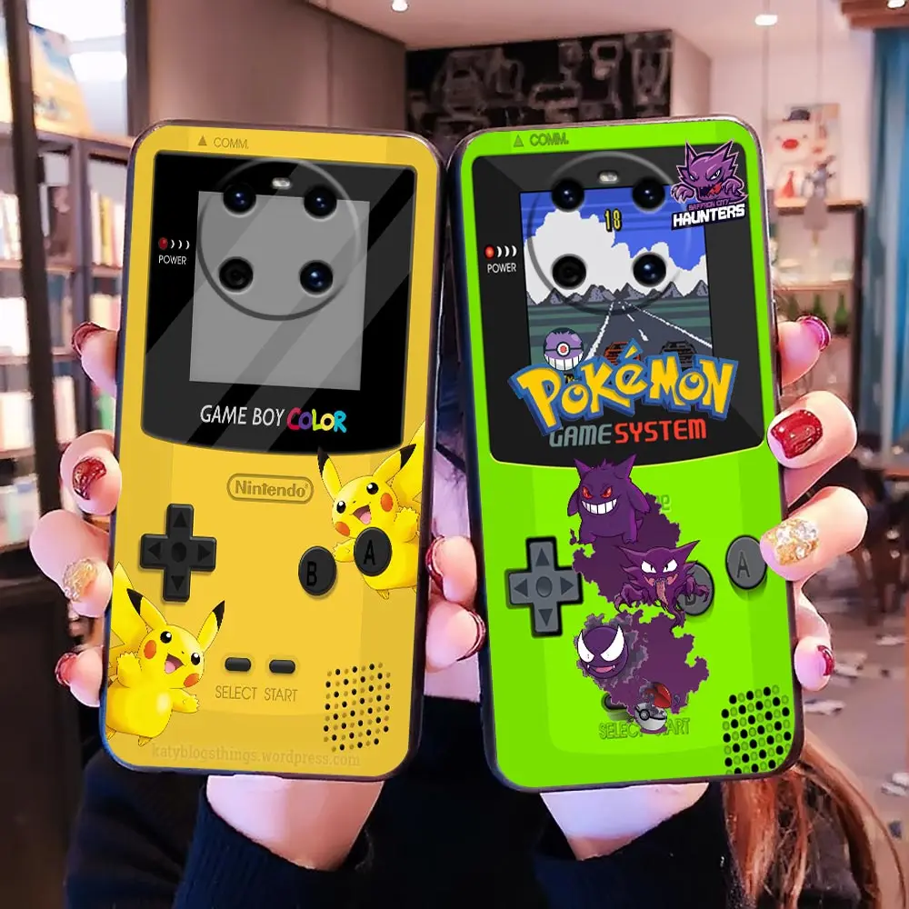 Phone Case For HUAWEI P20 P30 Y6P Y7 Y9 NOVA 2I 3I 7I 8I 9SE HONOR 8X 9X X7 X7A X8 X9A 20 90 Case Game-Boy P-Pokemon P-Pikachu