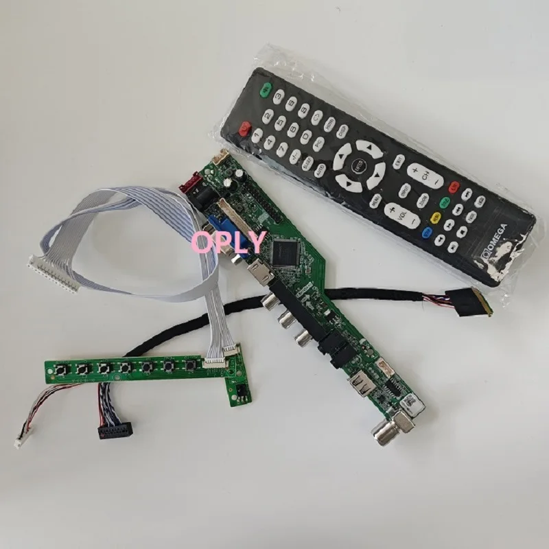 

TV Controller board for N140BGE-L22/L42/L12/L13 N140BGE LTN140AT26 1366x768 14" HDMI-compatible RF USB AV VGA Audio LED Screen