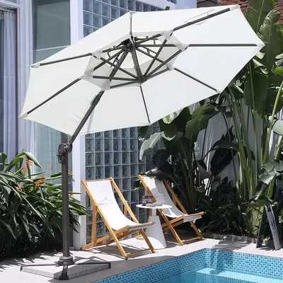 Outdoor sunshade courtyard oversized Roman umbrella outdoor stall garden beach villa sun umbrella