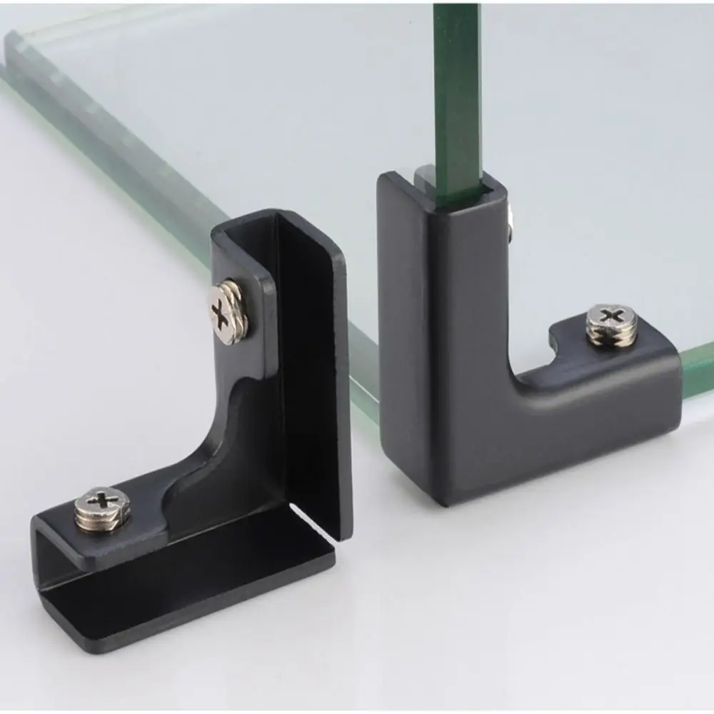 Aluminum Alloy Angle Corner Code New T-cross L-type Glass Clip Reinforcement Hardware Fixing Clip Glass