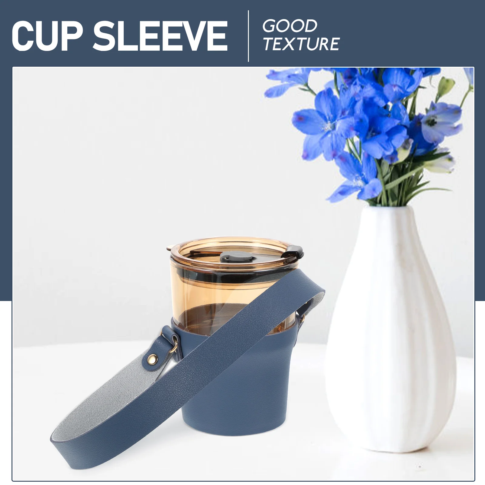 

Delicate Coffee Sleeve Cup Carriers Heat Resistant Waterproof Easy Clean Smooth Surface Milk Tea Cup Protector