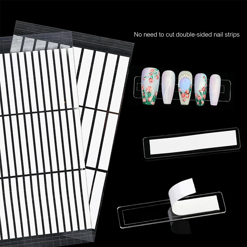 

Nail Adhesive Tape False Nails Display Stand Glue Double-sided Pasted Practice Show Square Strong Sticky Glue Sticker