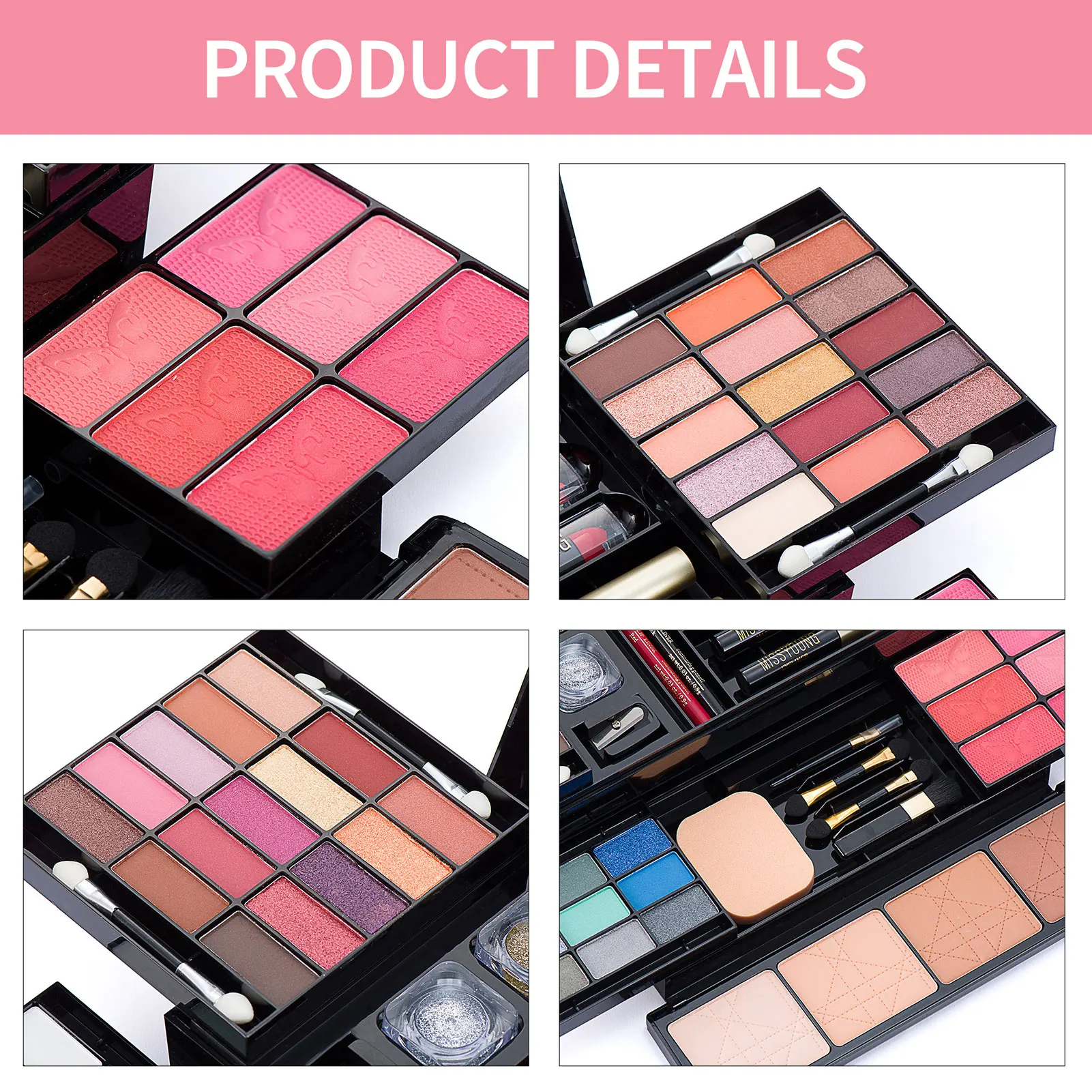 Makeup Kit For Women Full Makeup Palette Makeup Set Combination Palette With Lipsticks Lip Gloss Eyeshadow Highlighter Perfect