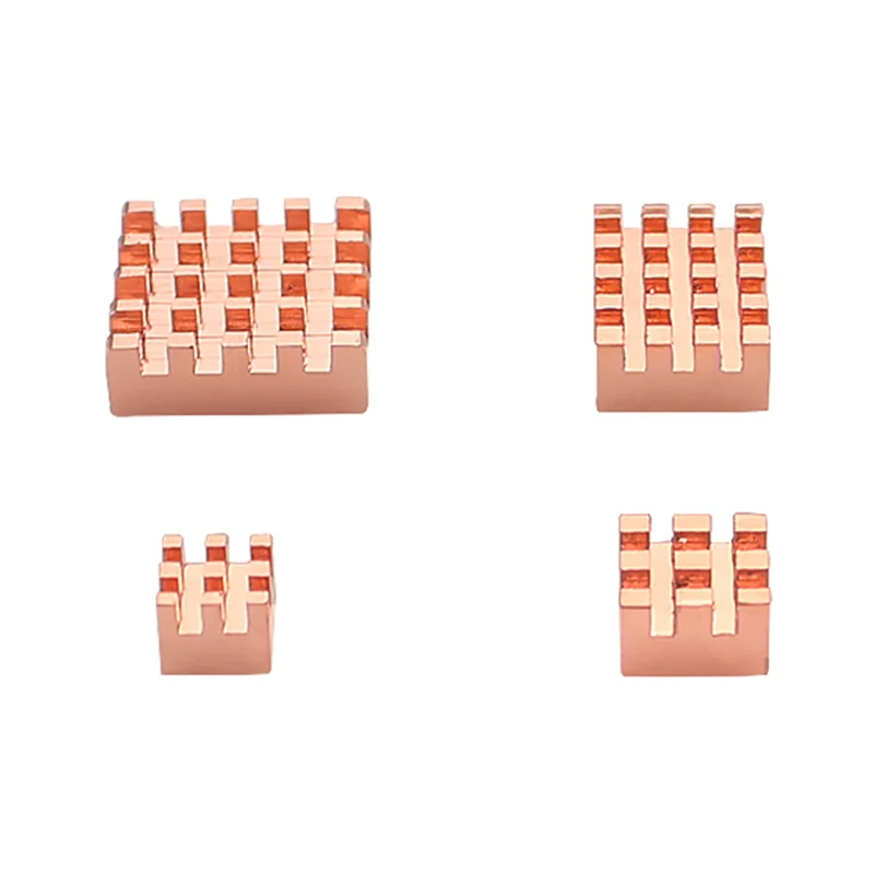 8 Pieces Cooling Copper Heatsink For Raspberry Pi 4B 1G 2G 4G Cooling Heatsinks Cooler(Pure Coper Heatsink)