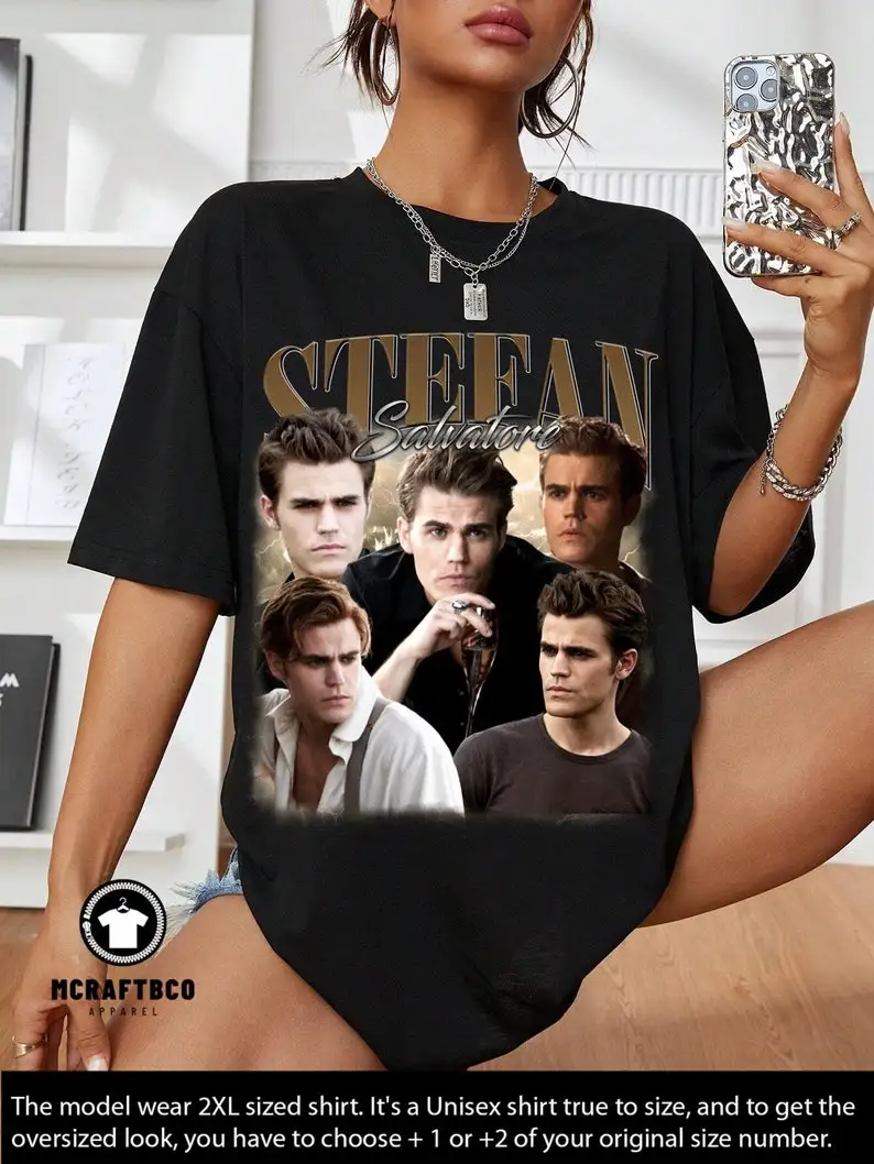 Limited Stefan Salvatore Vintage T-Shirt, Gift For Women and Man Unisex T-Shirt