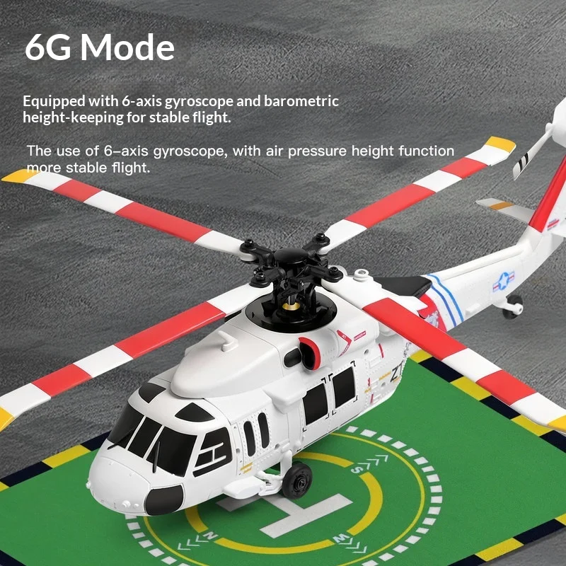 Weili K270 Remote Control Helicopter Black Hawk Simulated Model Brushless Motor Optical Flow Positioning Outdoor New Year Gift