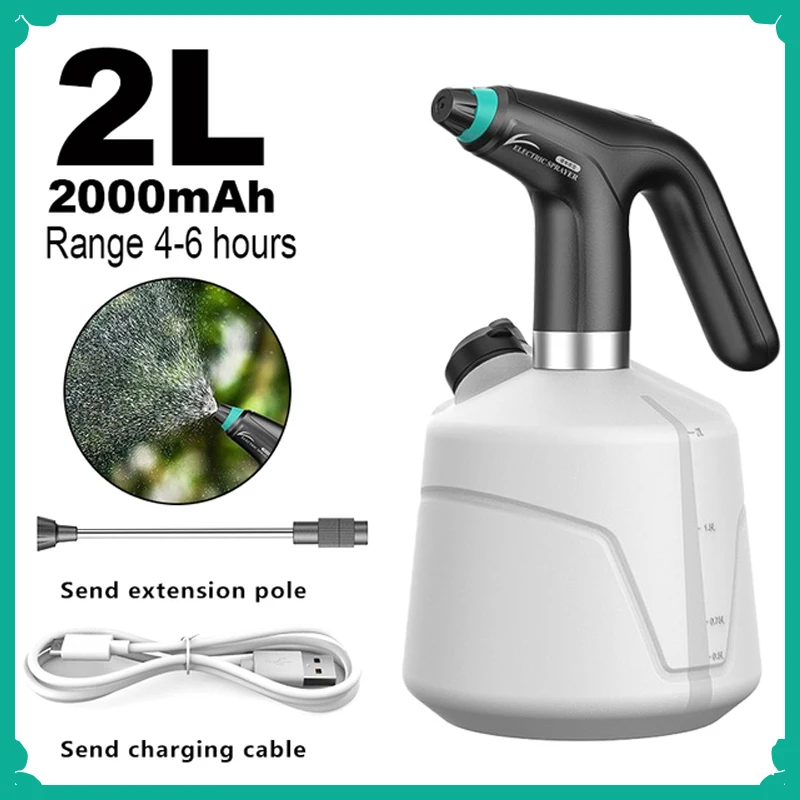 

2L Electric Plant Spray Bottle USB Sanitizing Sprayer Automatic Watering Fogger Watering Machine Plants Garden Tool