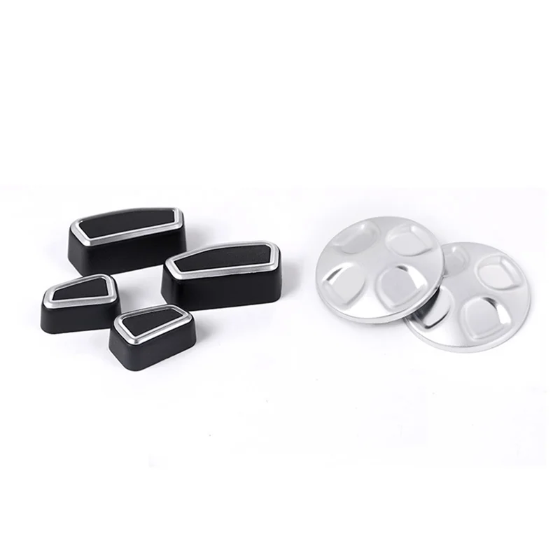 

6 Pieces Seat Button Cover Parts Car Accessories For Maserati Ghibli 2014 2015 2016 2017 Interior Accessories-X59A