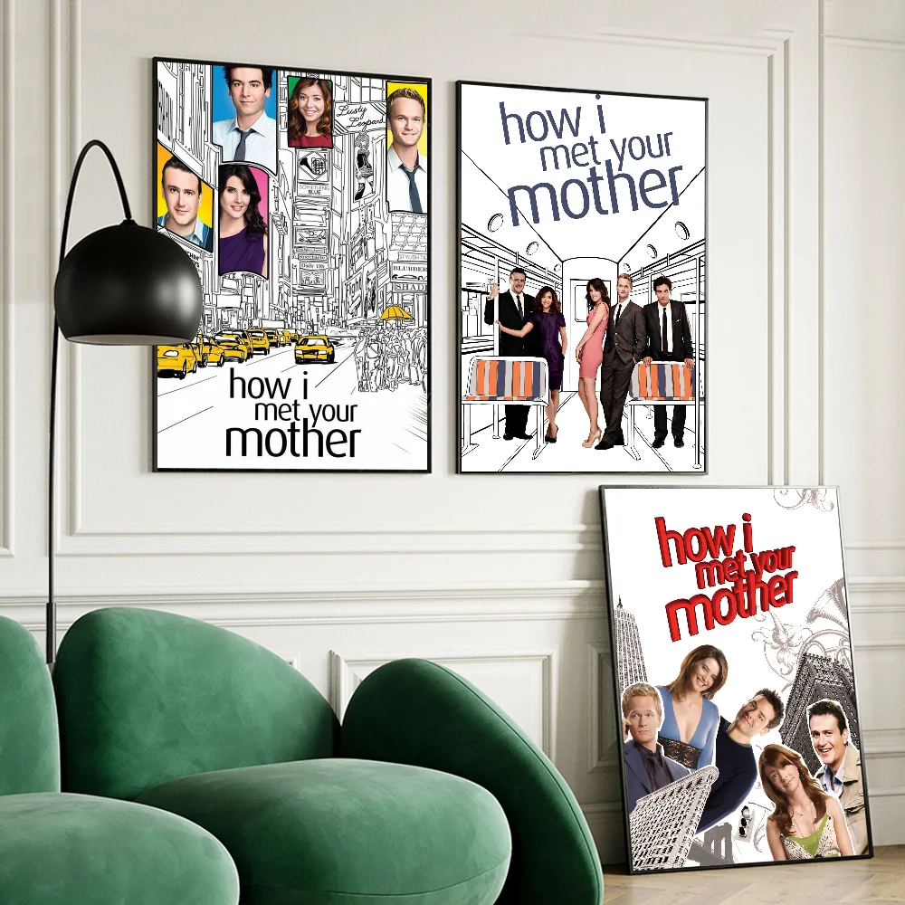 How I Met Your Mother Whitepaper Poster Waterproof Paper Sticker Coffee House Bar Aesthetic Art Wall Painting