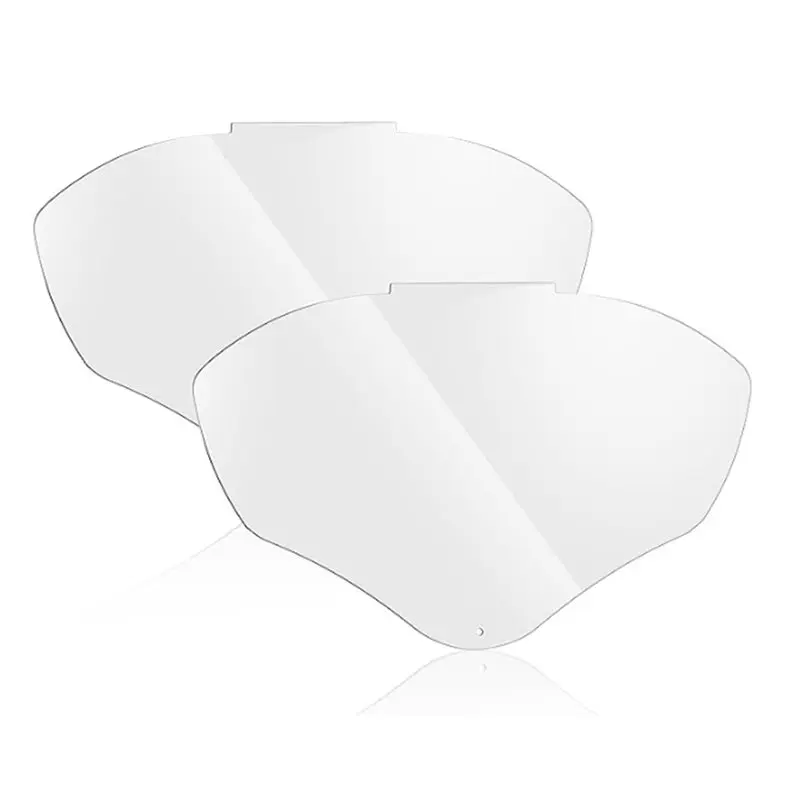 ABGH-2 piezas de lentes de repuesto Feekoon para protector facial S8555, para Honeywell/Uvex S8500/S8510, visera de seguridad protectora