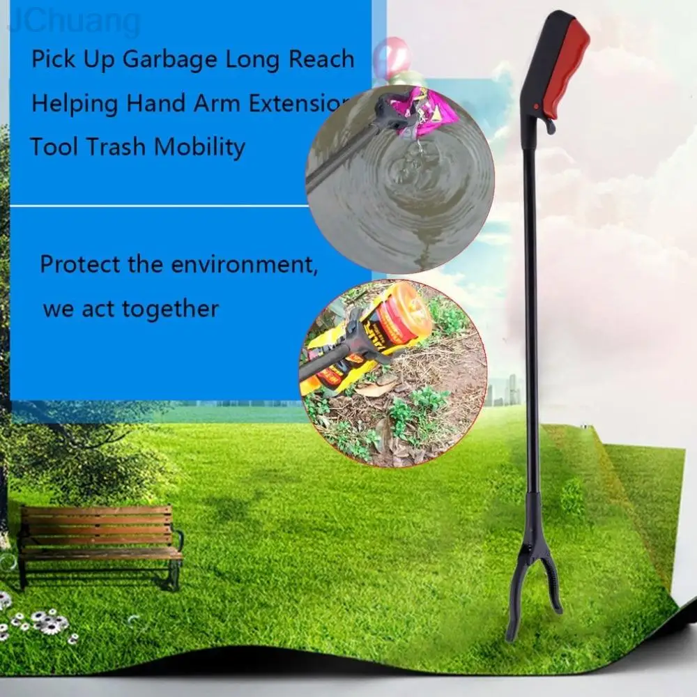 Pick Up Garbage Stick 60CM Grabber Easy Reach Tool Hand Extending Arm Extension Trash Mobility Clip Grab Claw Home Garden Tools