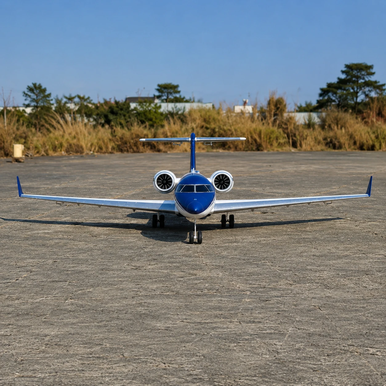 

4 CH XFly-Model Blue Painting/Red Painting/White Without Painting J-65 Twin 40mm RC EDF Jet PNP Vesion